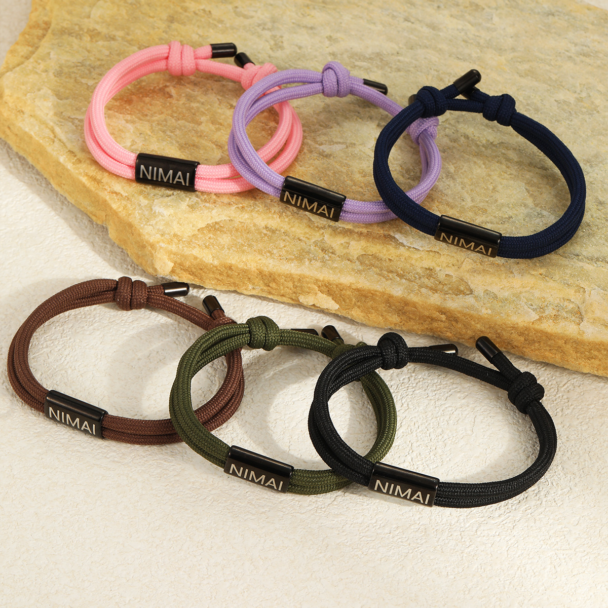 时尚编织不锈钢男女通用手链可刻字